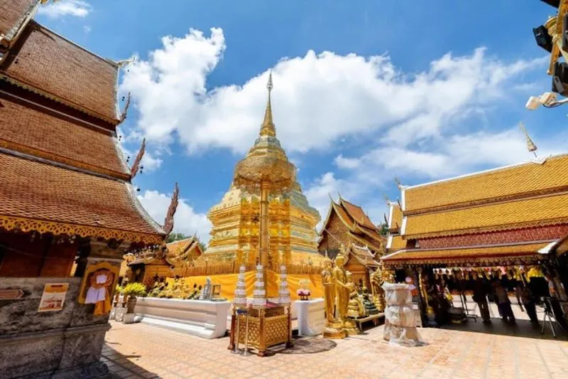 Featured tour with 15 reviews: Suthep Golden-PhaLat Secret Temples& Sticky Waterfall-Thai Buffet