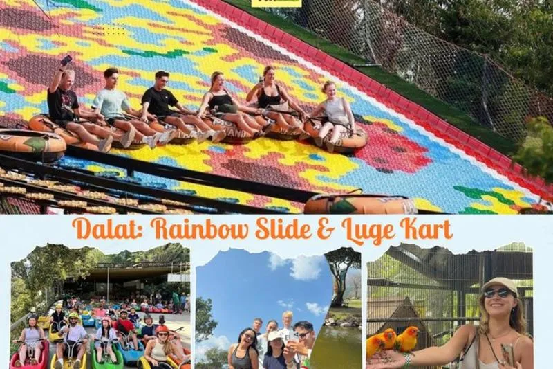 Featured tour with 8 reviews: Dalat: Half-Day Morning / Afternoon – Rainbow Slide & Go kart